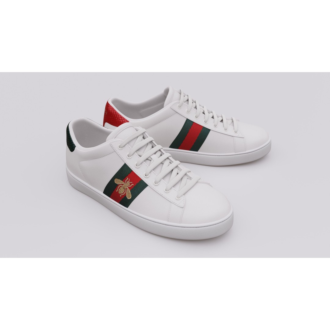 Gucci Ace Sneaker 3D Model – Low Poly Game Asset, FBX & Blender - View 20