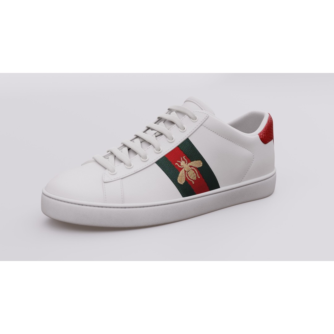 Gucci Ace Sneaker 3D Model – Low Poly Game Asset, FBX & Blender - View 7