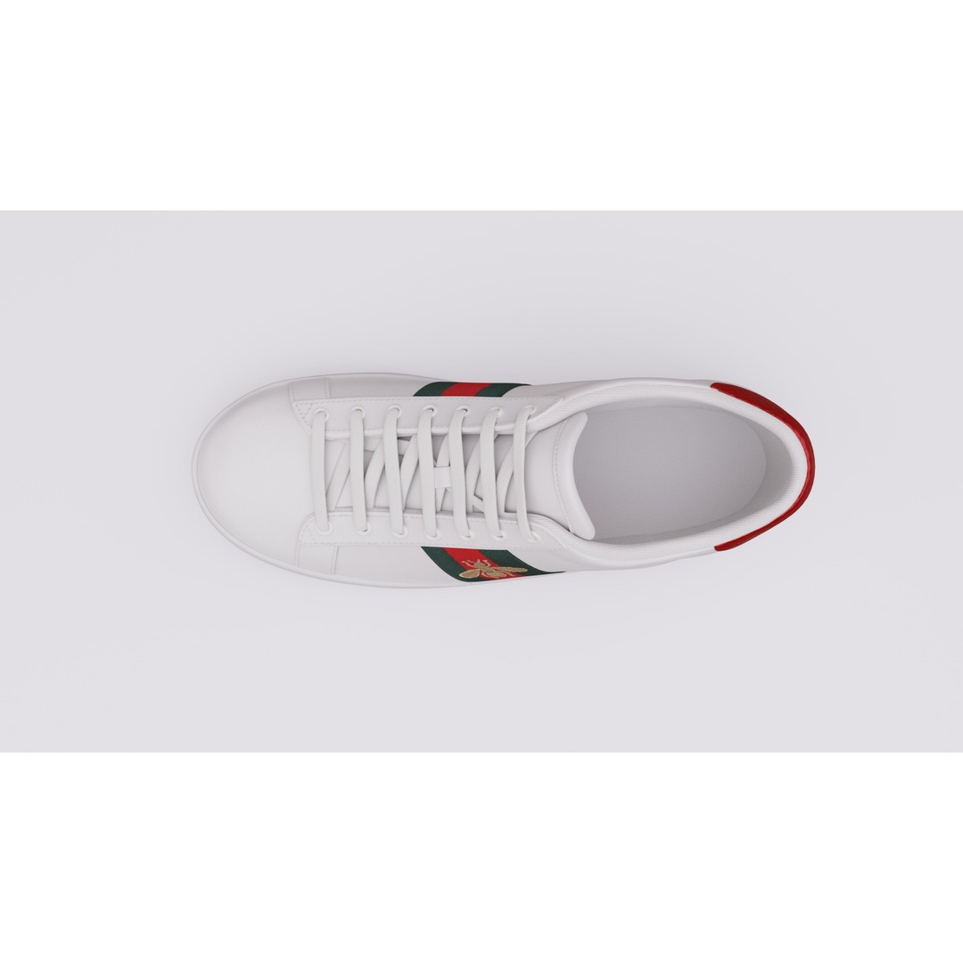 Gucci Ace Sneaker 3D Model – Low Poly Game Asset, FBX & Blender - View 8