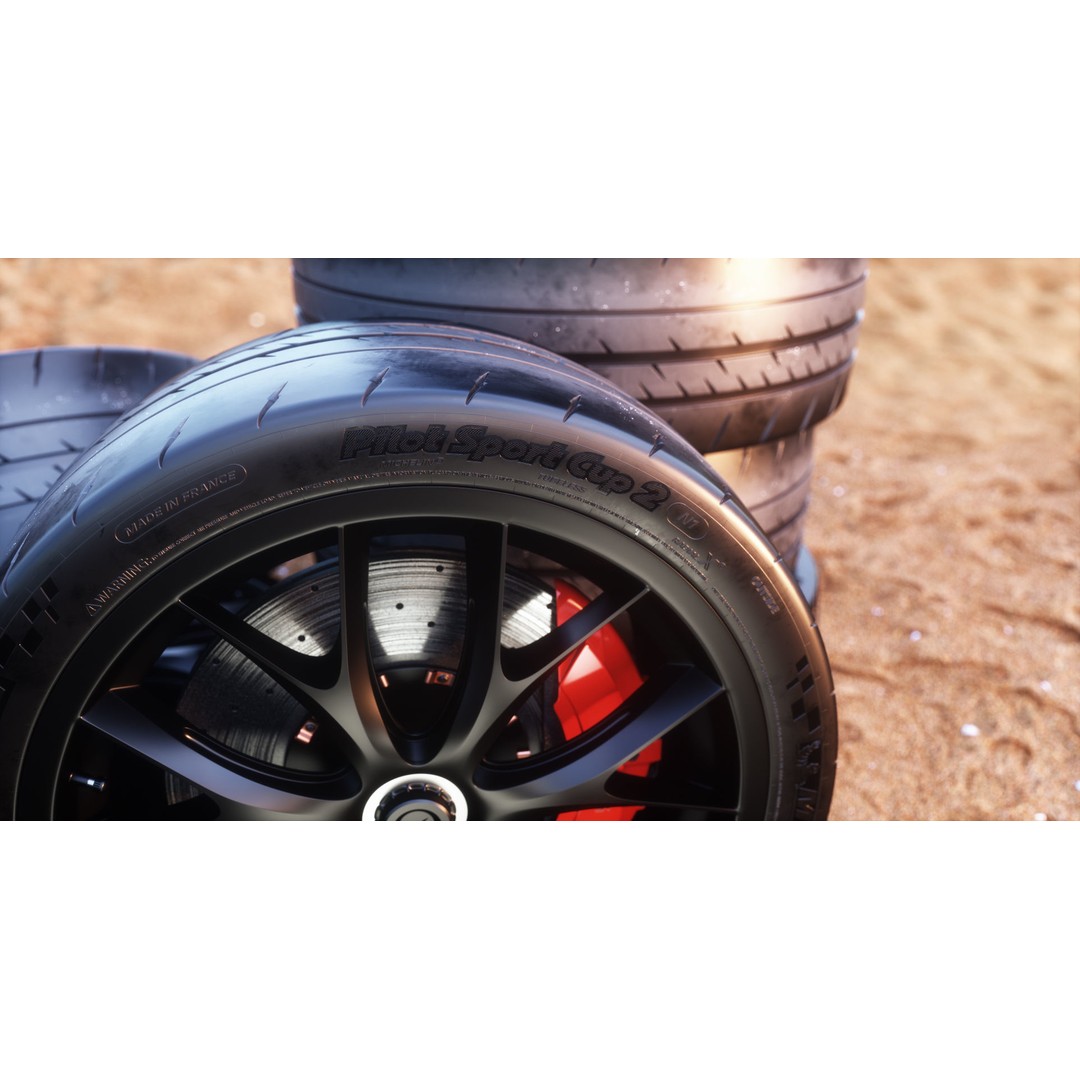Tesla Roadster 3D Model – Low Poly Sport Car Wheels with PBR Textures - View 17