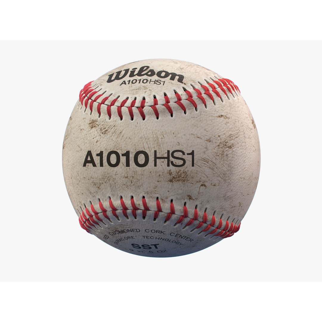 Baseball Ball 3D Model – High Precision PBR Asset, FBX, OBJ - View 5