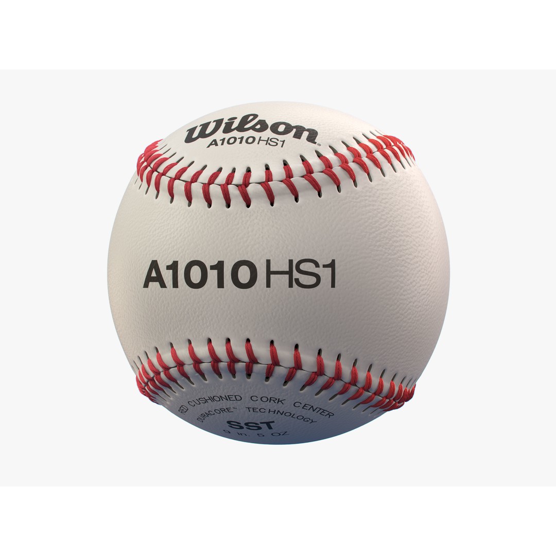 Baseball Ball 3D Model – High Precision PBR Asset, FBX, OBJ - View 6
