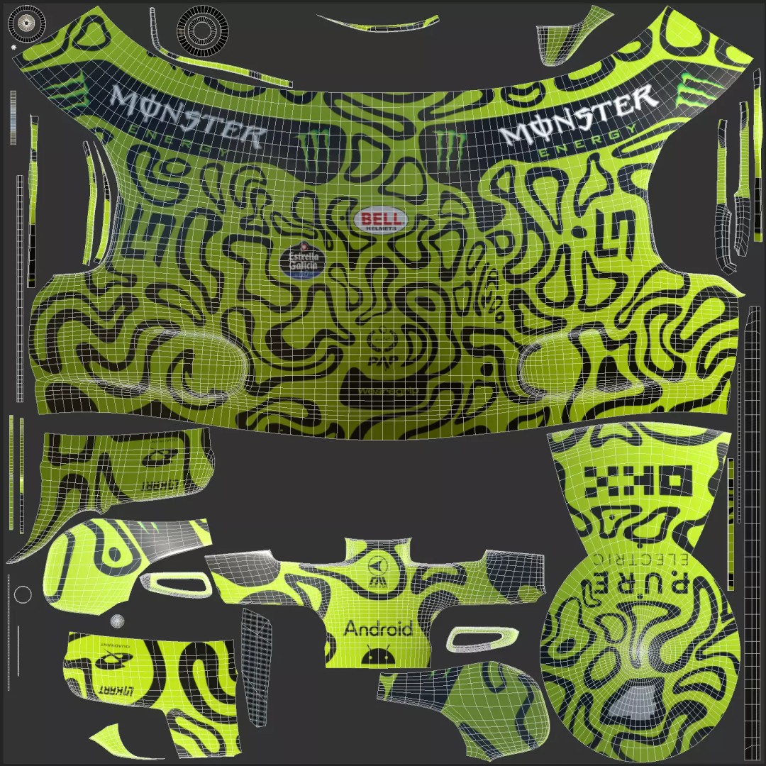 Lando Norris Helmet 3D Model – High Detail PBR Asset for Games, FBX, OBJ - View 18