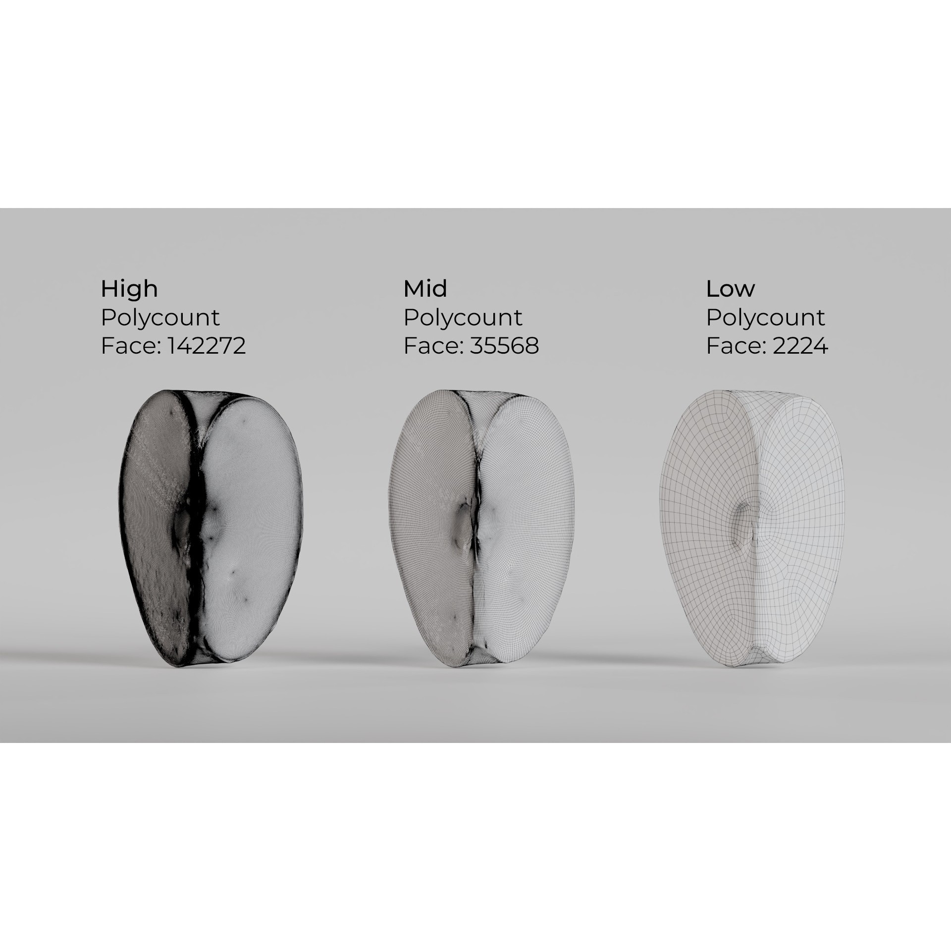 Green Apple - Low-Poly Game-Ready 3D Model