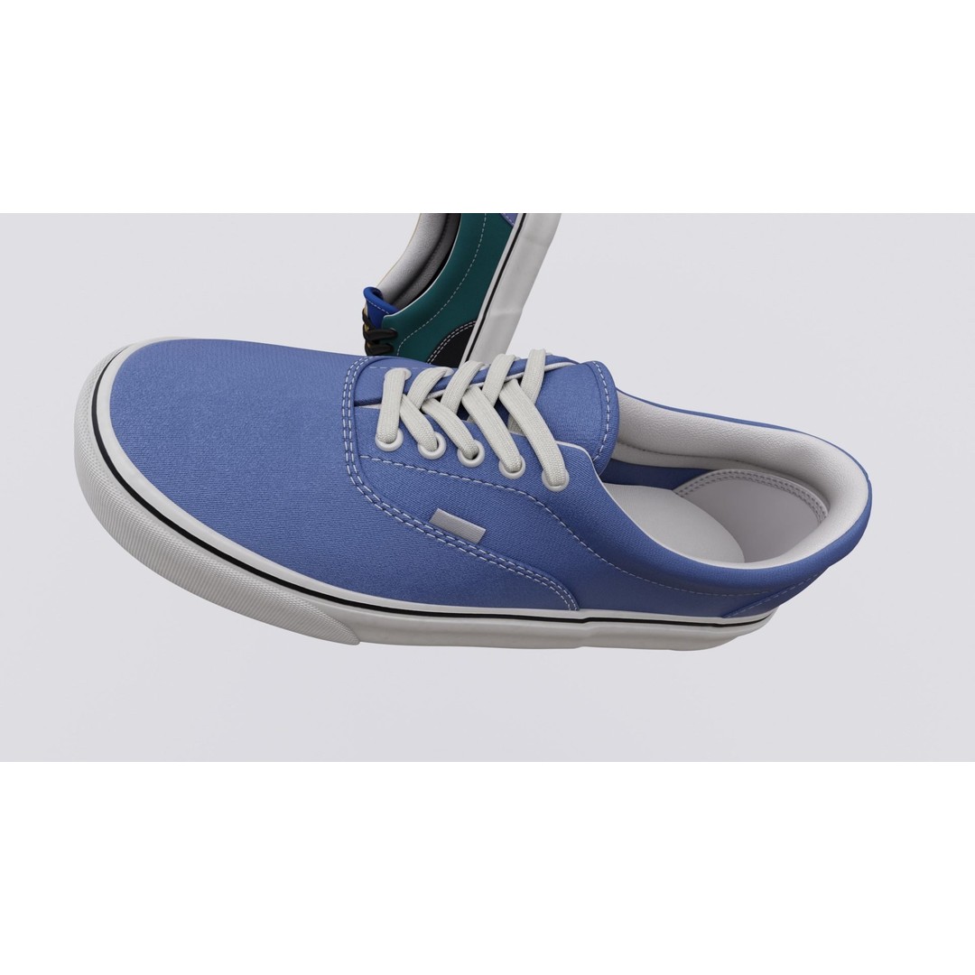 Vans Skater Shoe 3D Model – Low Poly Game Asset, FBX, PBR Textures - View 11