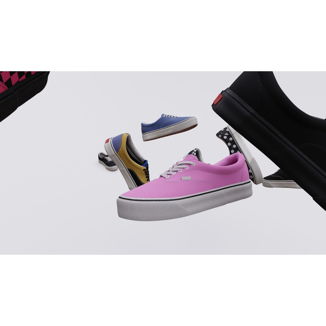 Vans Skater Shoe 3D Model – Low Poly Game Asset, FBX, PBR Textures - View 13
