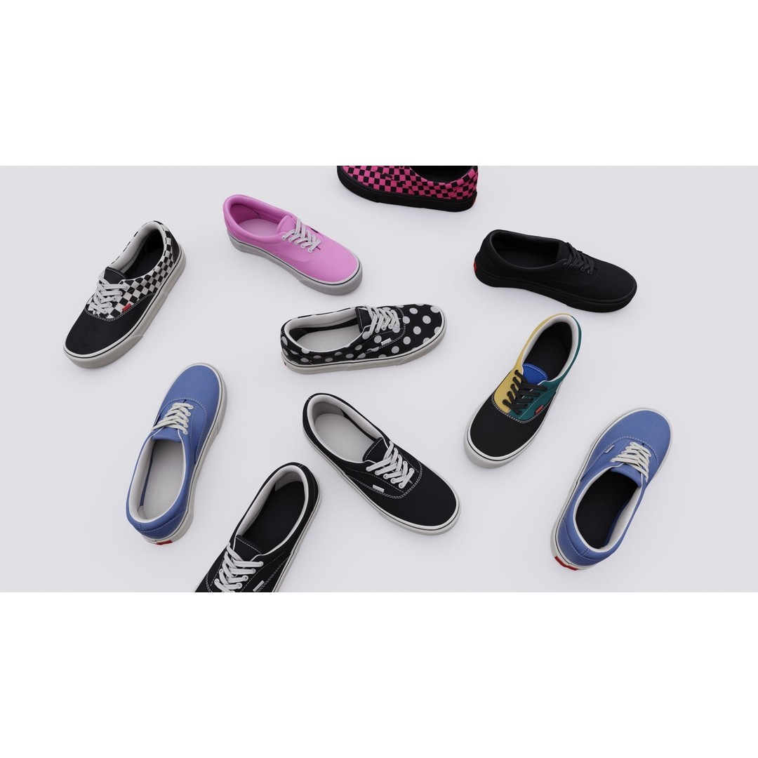 Vans Skater Shoe 3D Model – Low Poly Game Asset, FBX, PBR Textures - View 14
