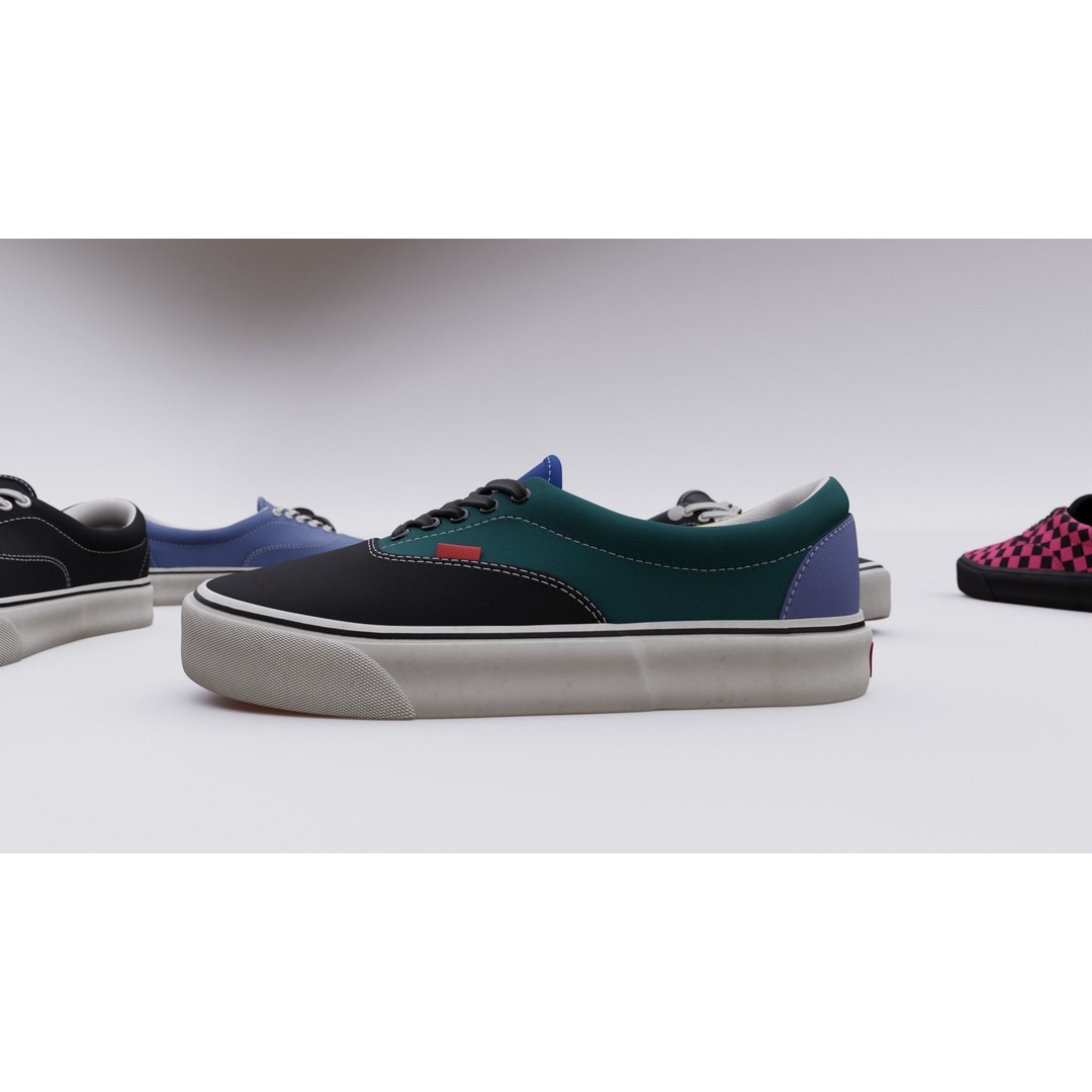Vans Skater Shoe 3D Model – Low Poly Game Asset, FBX, PBR Textures - View 15