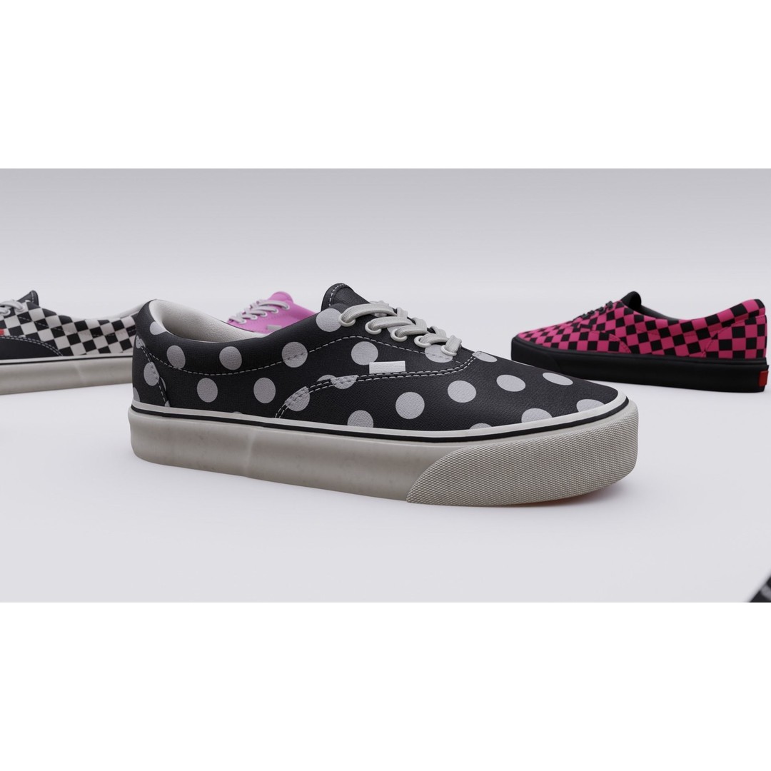 Vans Skater Shoe 3D Model – Low Poly Game Asset, FBX, PBR Textures - View 18