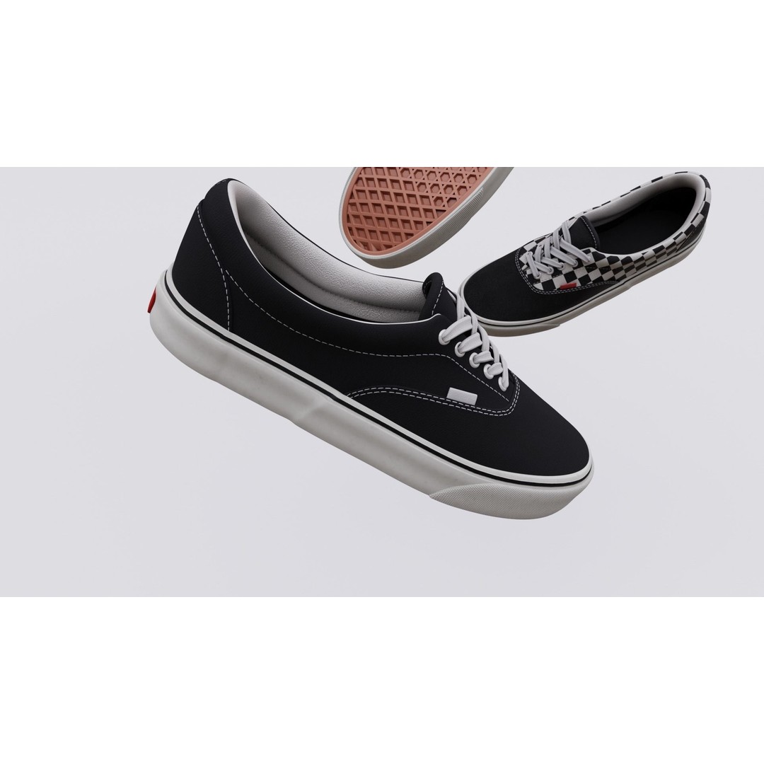 Vans Skater Shoe 3D Model – Low Poly Game Asset, FBX, PBR Textures - View 20