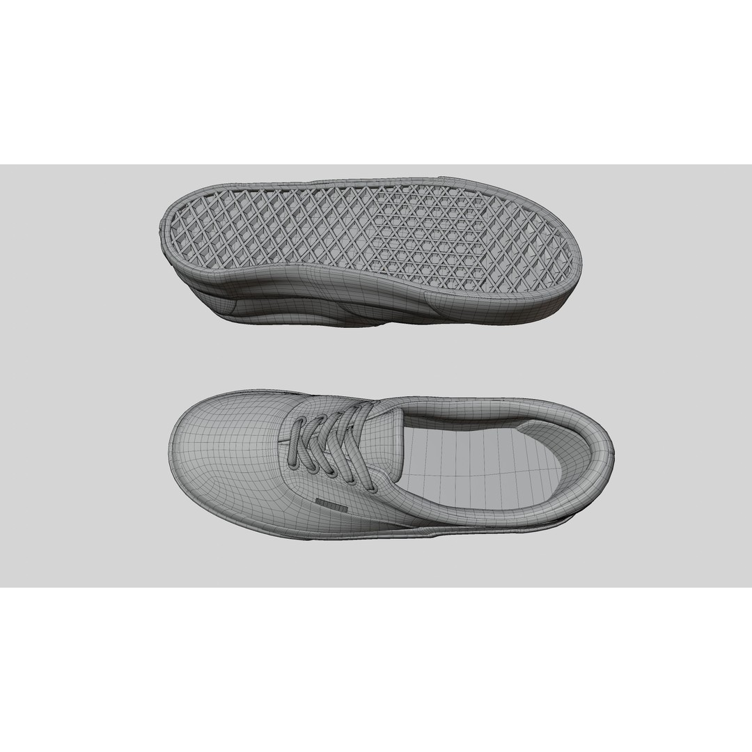 Vans Skater Shoe 3D Model – Low Poly Game Asset, FBX, PBR Textures - View 36