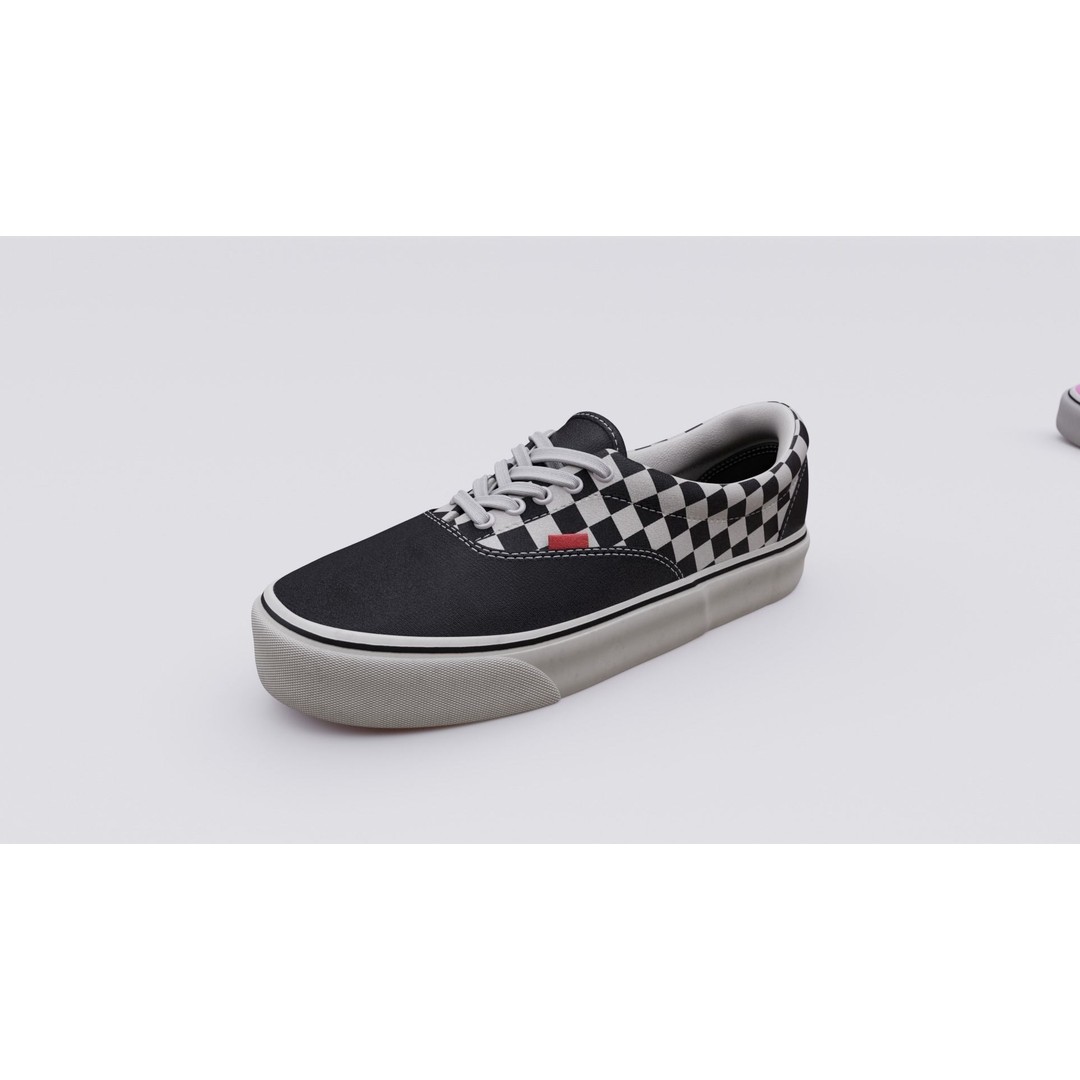 Vans Skater Shoe 3D Model – Low Poly Game Asset, FBX, PBR Textures - View 5