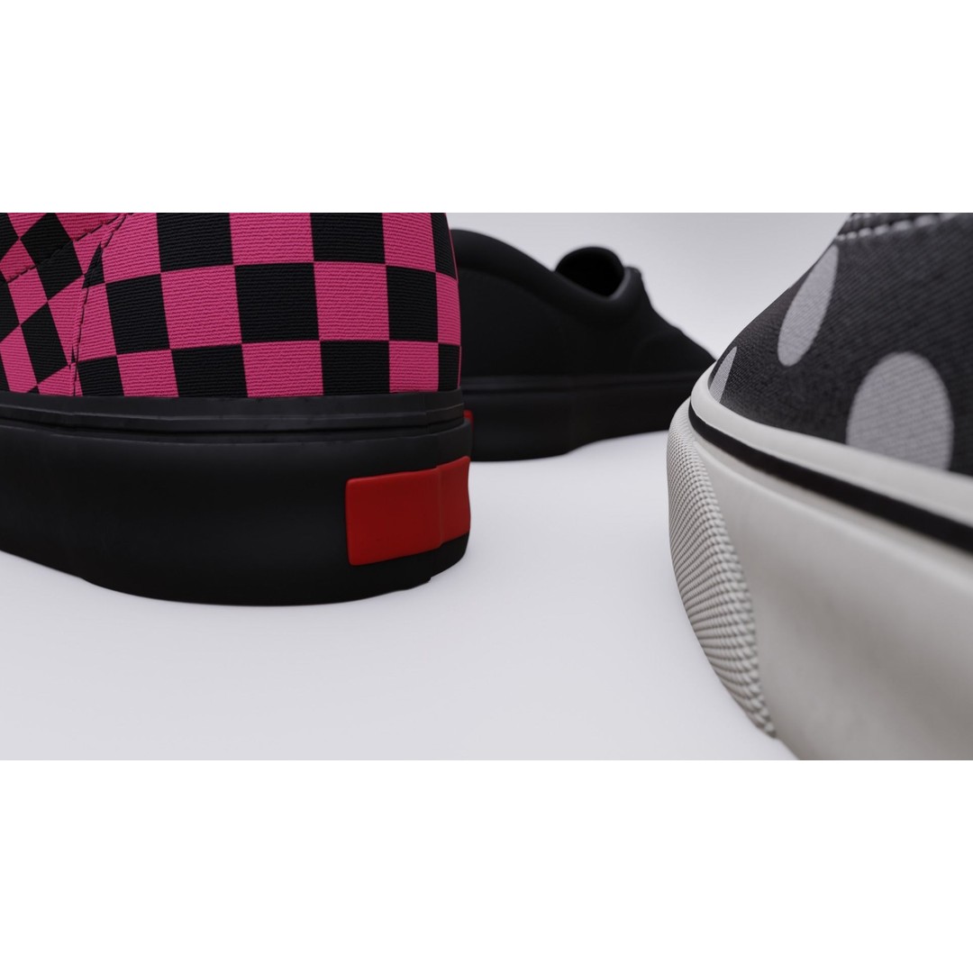 Vans Skater Shoe 3D Model – Low Poly Game Asset, FBX, PBR Textures - View 8