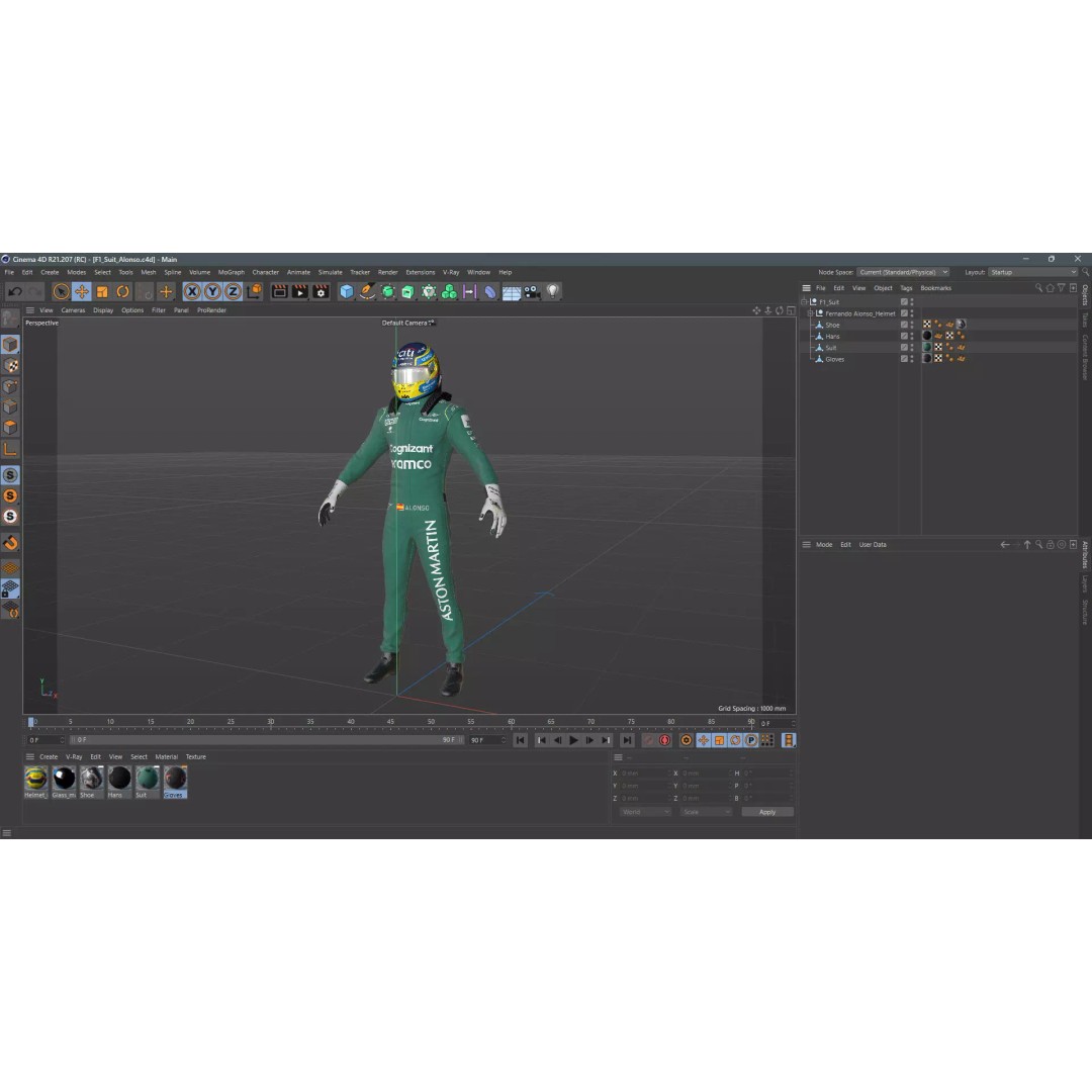 Aston Martin Suit 3D Model – High Detail Game-Ready Asset, FBX & C4D - View 23