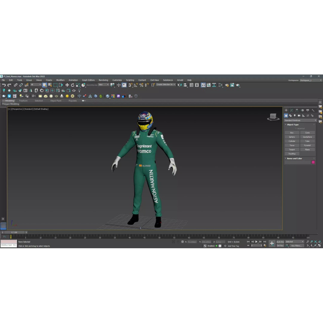 Aston Martin Suit 3D Model – High Detail Game-Ready Asset, FBX & C4D - View 25