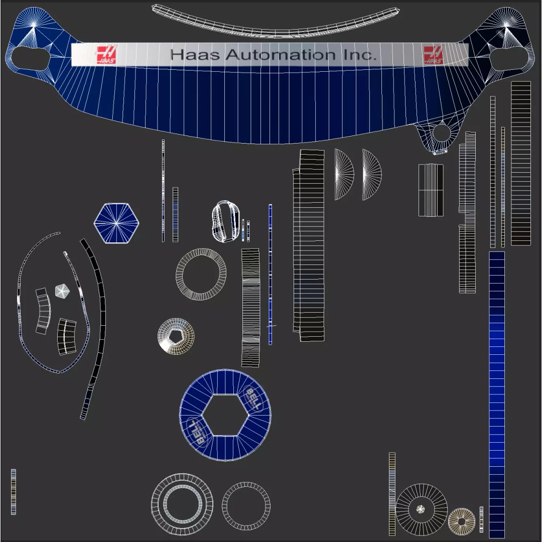 Haas Racing Suit 2025 3D Model – High Poly Game-Ready Asset, FBX, Blender