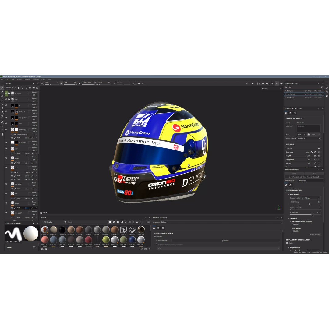 Haas Racing Suit 2025 3D Model – High Poly Game-Ready Asset, FBX, Blender - View 19