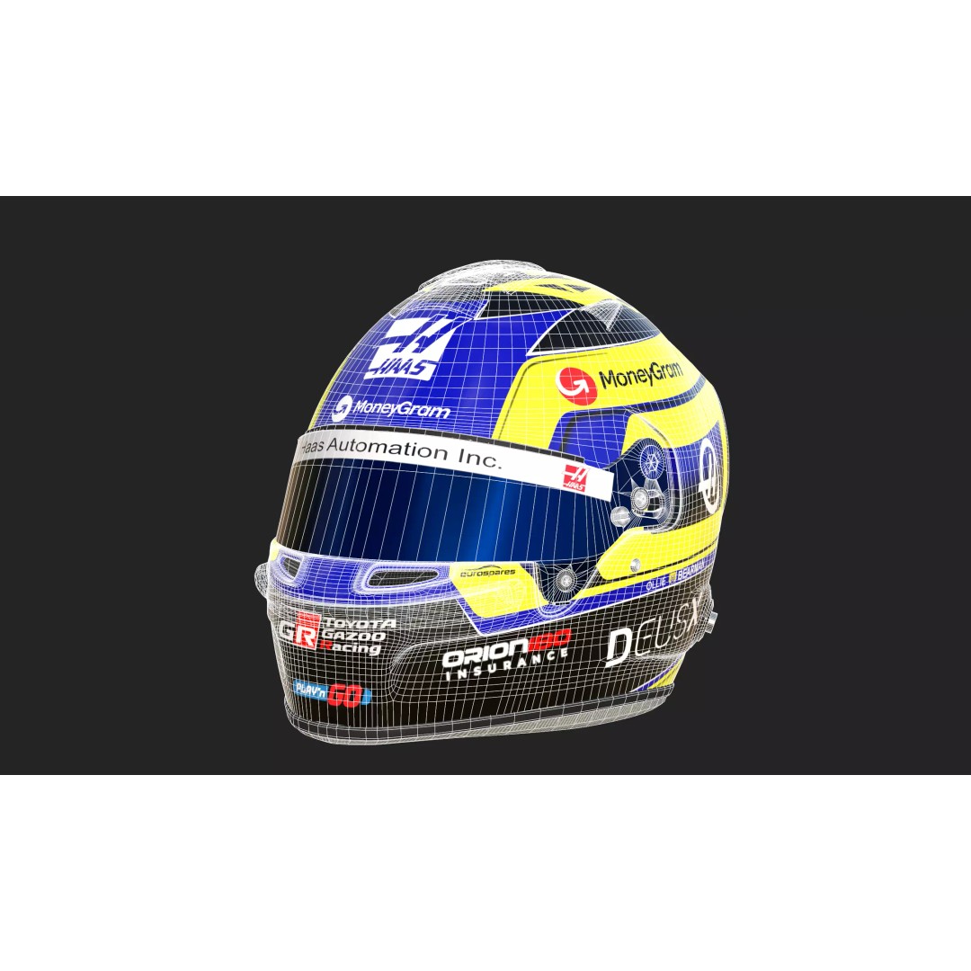 Haas Racing Suit 2025 3D Model – High Poly Game-Ready Asset, FBX, Blender - View 22
