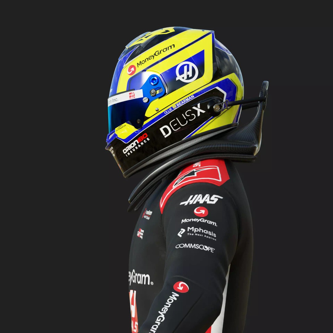 Haas Racing Suit 2025 3D Model – High Poly Game-Ready Asset, FBX, Blender - View 9