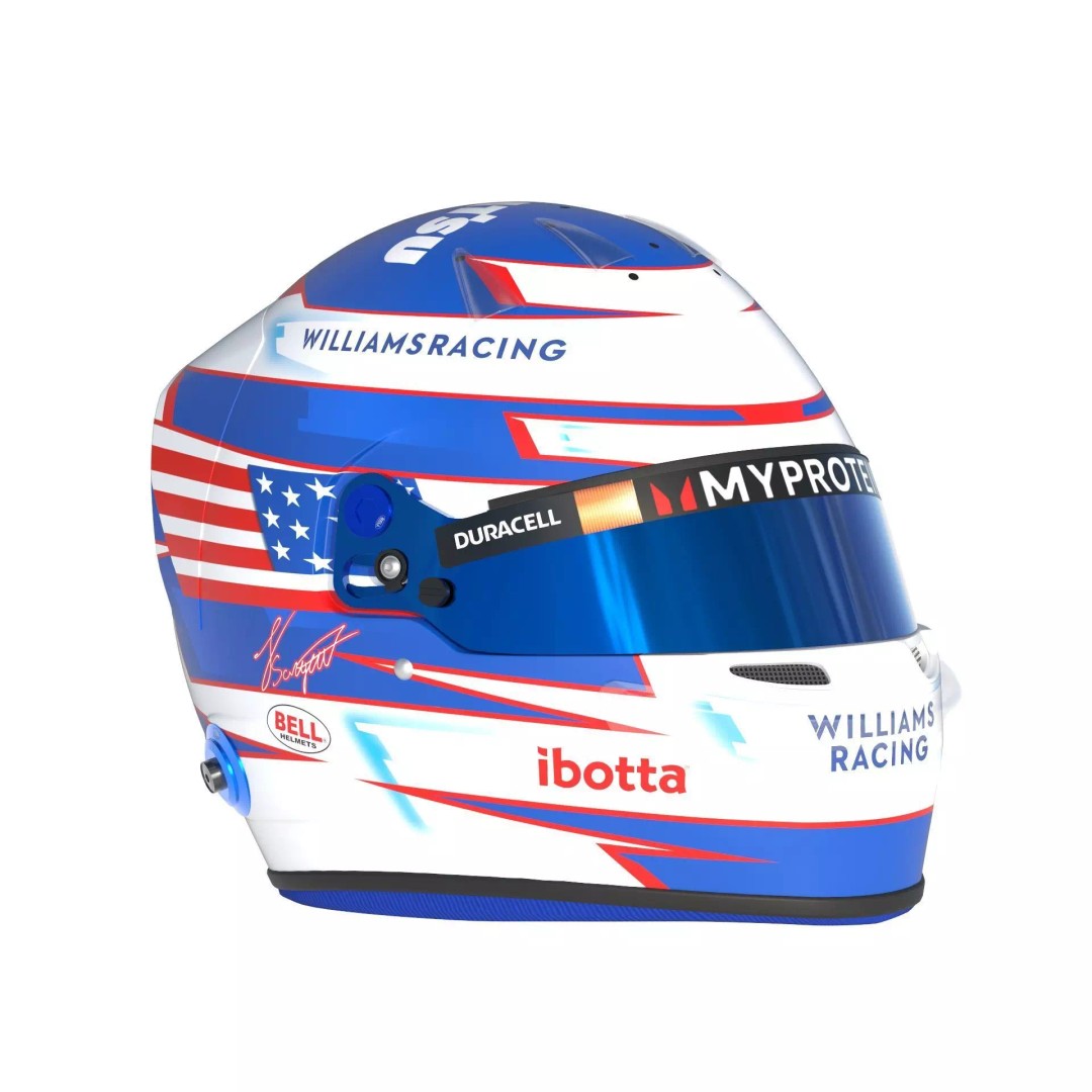 Williams 2024 Helmets 3D Model – High Detail PBR Asset, FBX, Blender - View 10