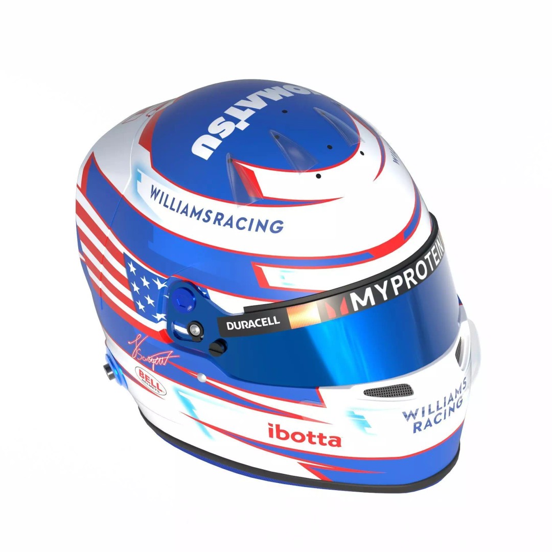 Williams 2024 Helmets 3D Model – High Detail PBR Asset, FBX, Blender - View 11