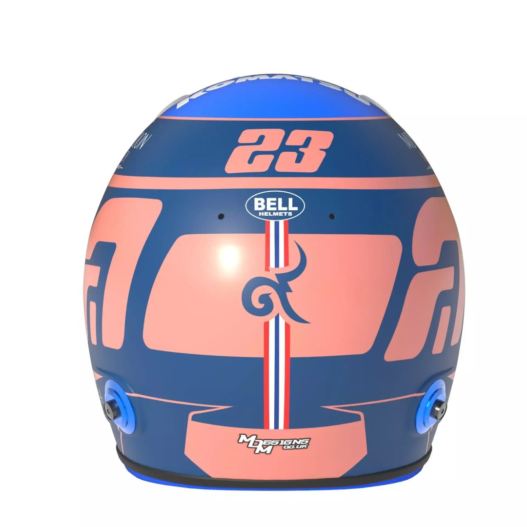 Williams 2024 Helmets 3D Model – High Detail PBR Asset, FBX, Blender - View 25