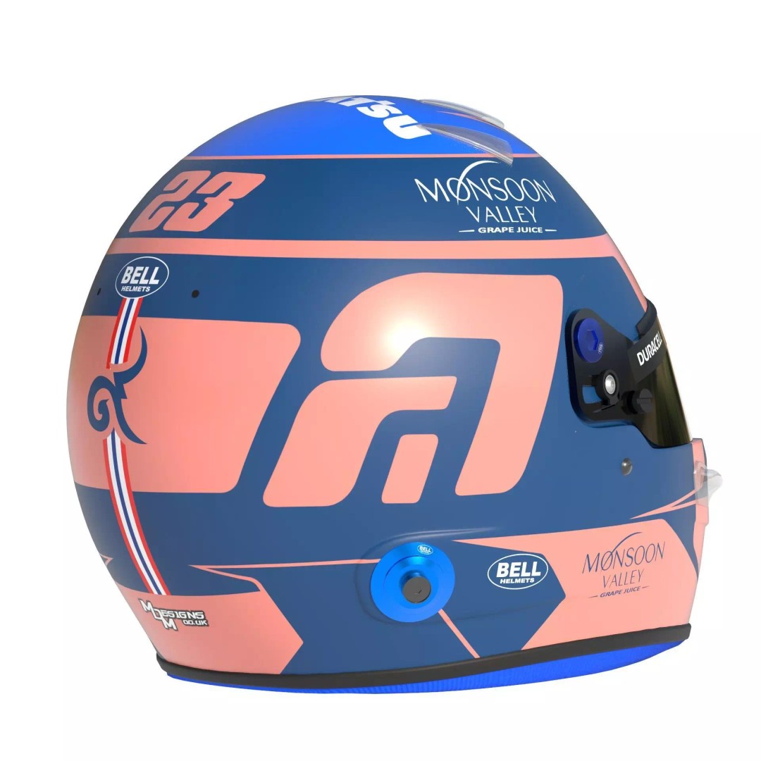 Williams 2024 Helmets 3D Model – High Detail PBR Asset, FBX, Blender - View 26