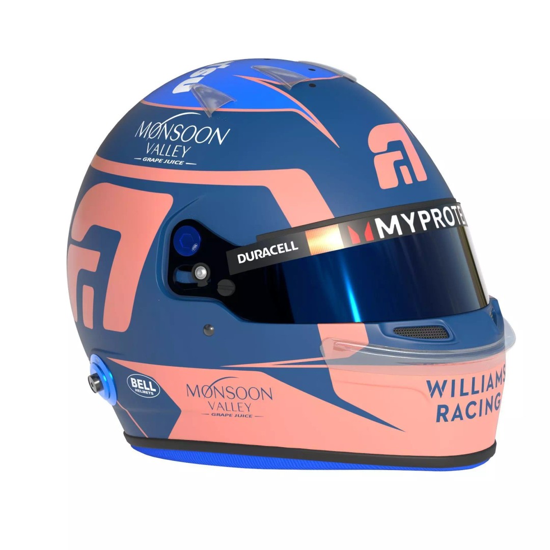 Williams 2024 Helmets 3D Model – High Detail PBR Asset, FBX, Blender - View 28