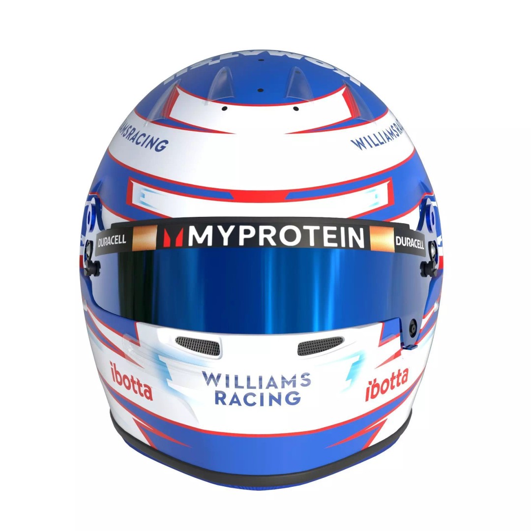 Williams 2024 Helmets 3D Model – High Detail PBR Asset, FBX, Blender - View 3