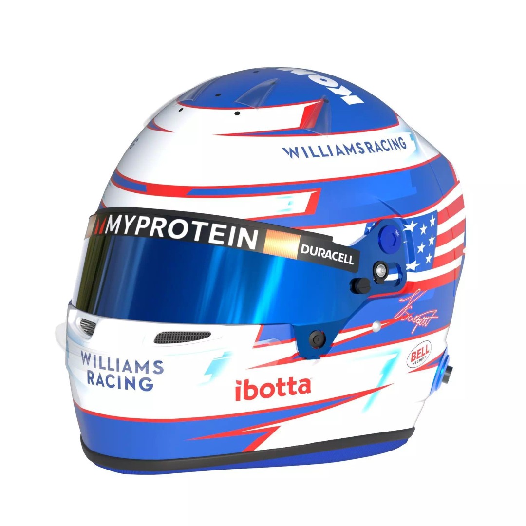 Williams 2024 Helmets 3D Model – High Detail PBR Asset, FBX, Blender - View 4