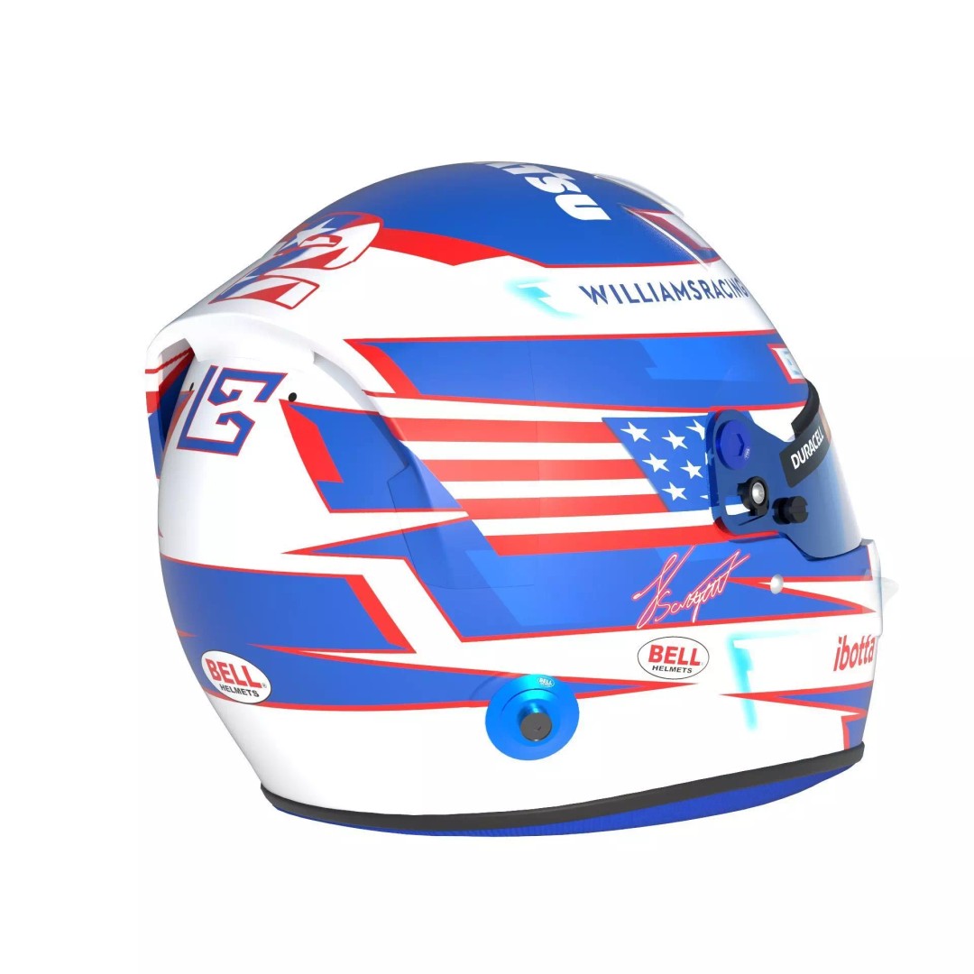 Williams 2024 Helmets 3D Model – High Detail PBR Asset, FBX, Blender - View 8