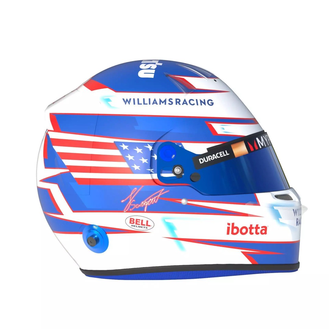 Williams 2024 Helmets 3D Model – High Detail PBR Asset, FBX, Blender - View 9