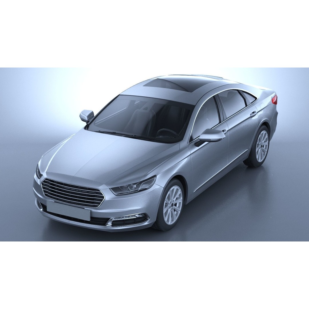 Generic American Car 3D Model – High Poly Vehicle for Animation, FBX, OBJ - View 12