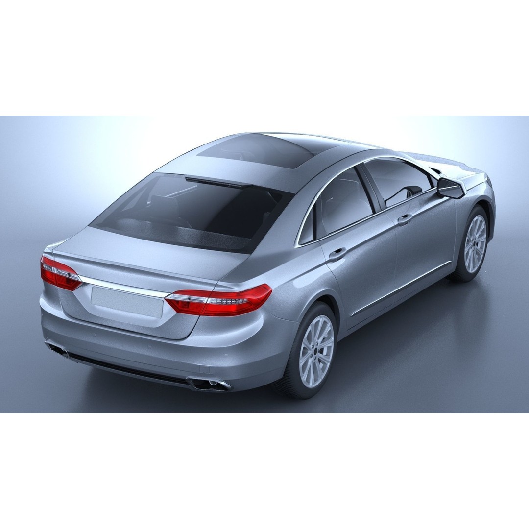 Generic American Car 3D Model – High Poly Vehicle for Animation, FBX, OBJ - View 13