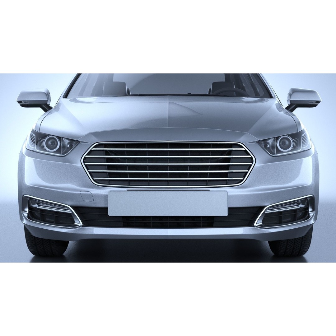 Generic American Car 3D Model – High Poly Vehicle for Animation, FBX, OBJ - View 14