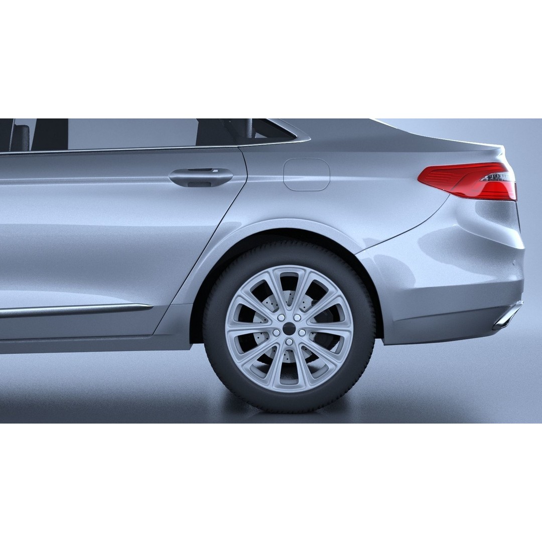 Generic American Car 3D Model – High Poly Vehicle for Animation, FBX, OBJ - View 19