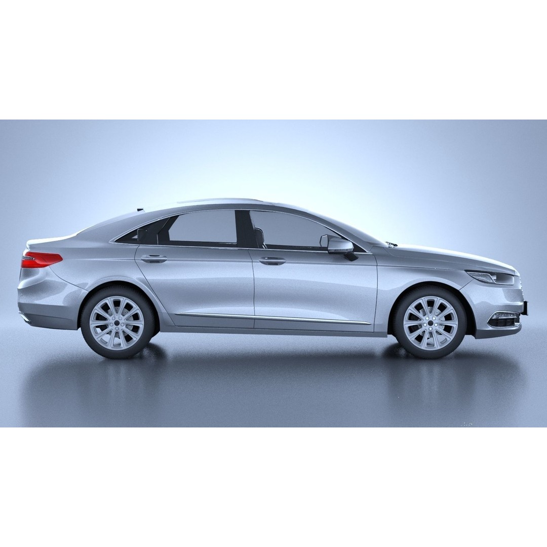Generic American Car 3D Model – High Poly Vehicle for Animation, FBX, OBJ - View 6