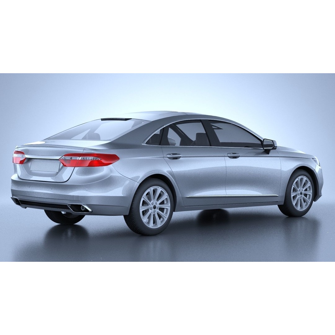 Generic American Car 3D Model – High Poly Vehicle for Animation, FBX, OBJ - View 7