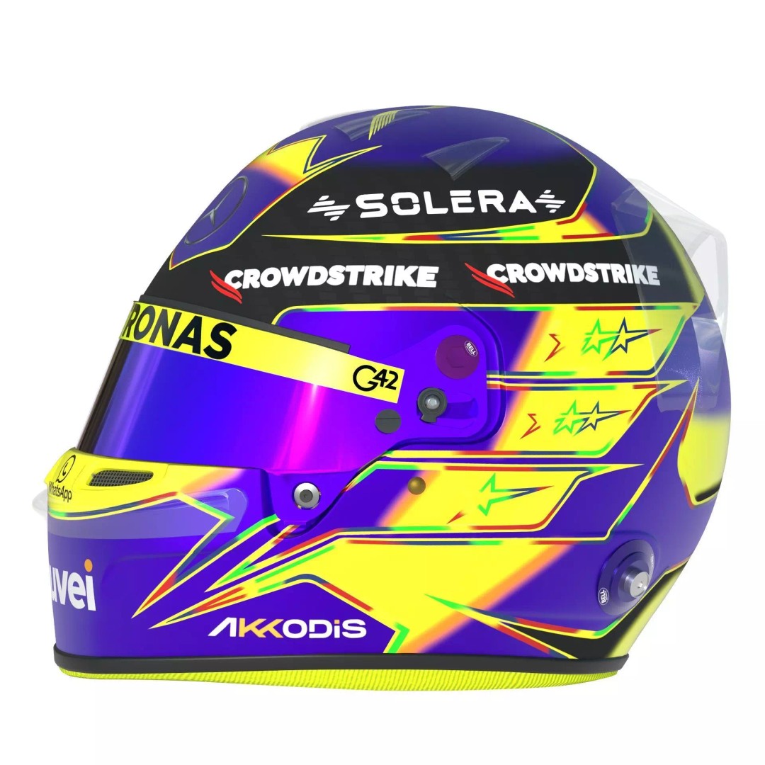 Lewis Hamilton Helmet 3D Model – High Detail Game-Ready Asset, FBX - View 5