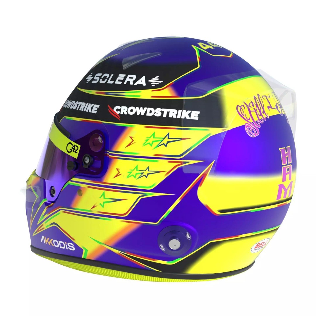 Lewis Hamilton Helmet 3D Model – High Detail Game-Ready Asset, FBX - View 6