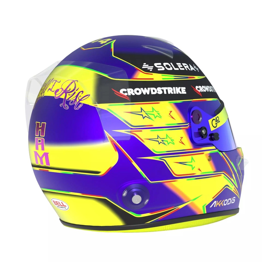 Lewis Hamilton Helmet 3D Model – High Detail Game-Ready Asset, FBX - View 8