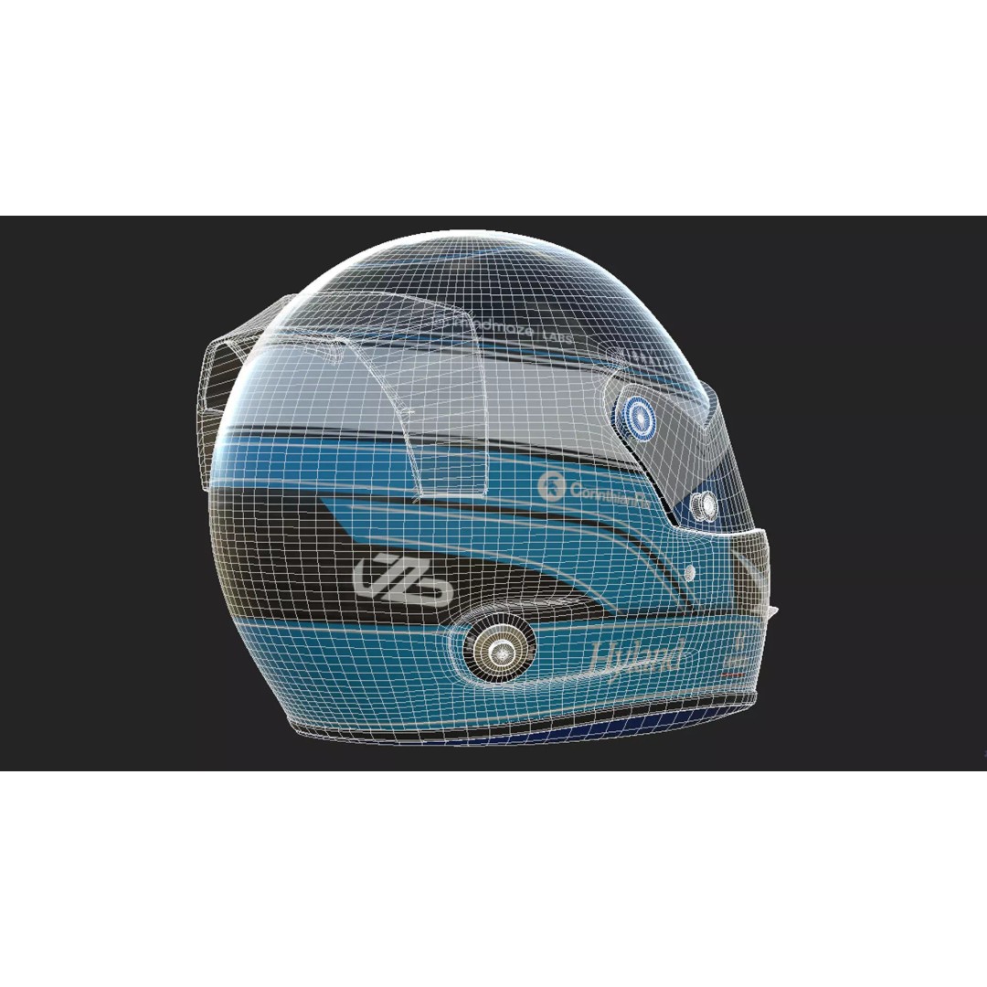 Alfa Romeo Helmets 3D Model – High Detail PBR Game Asset, FBX, OBJ - View 18