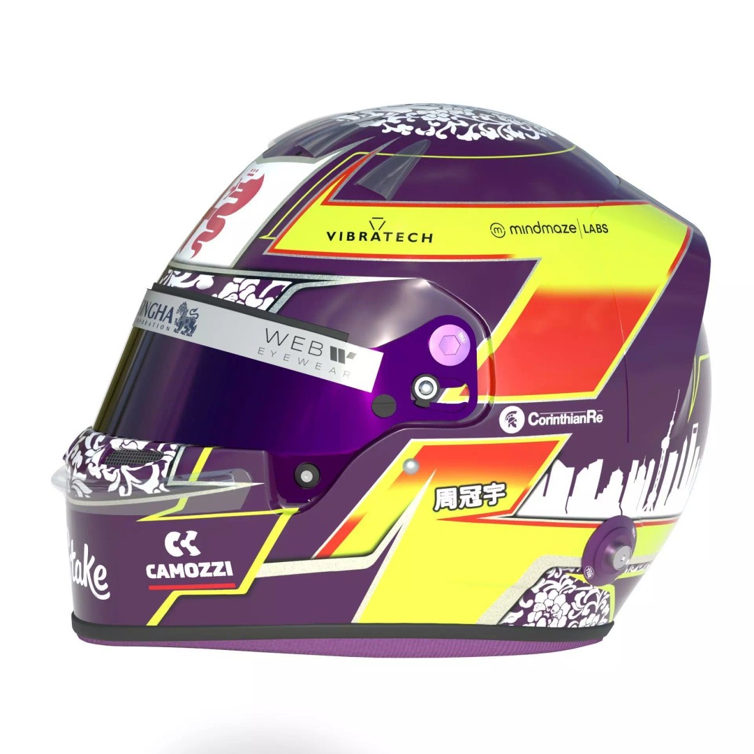 Alfa Romeo Helmets 3D Model – High Detail PBR Game Asset, FBX, OBJ - View 23