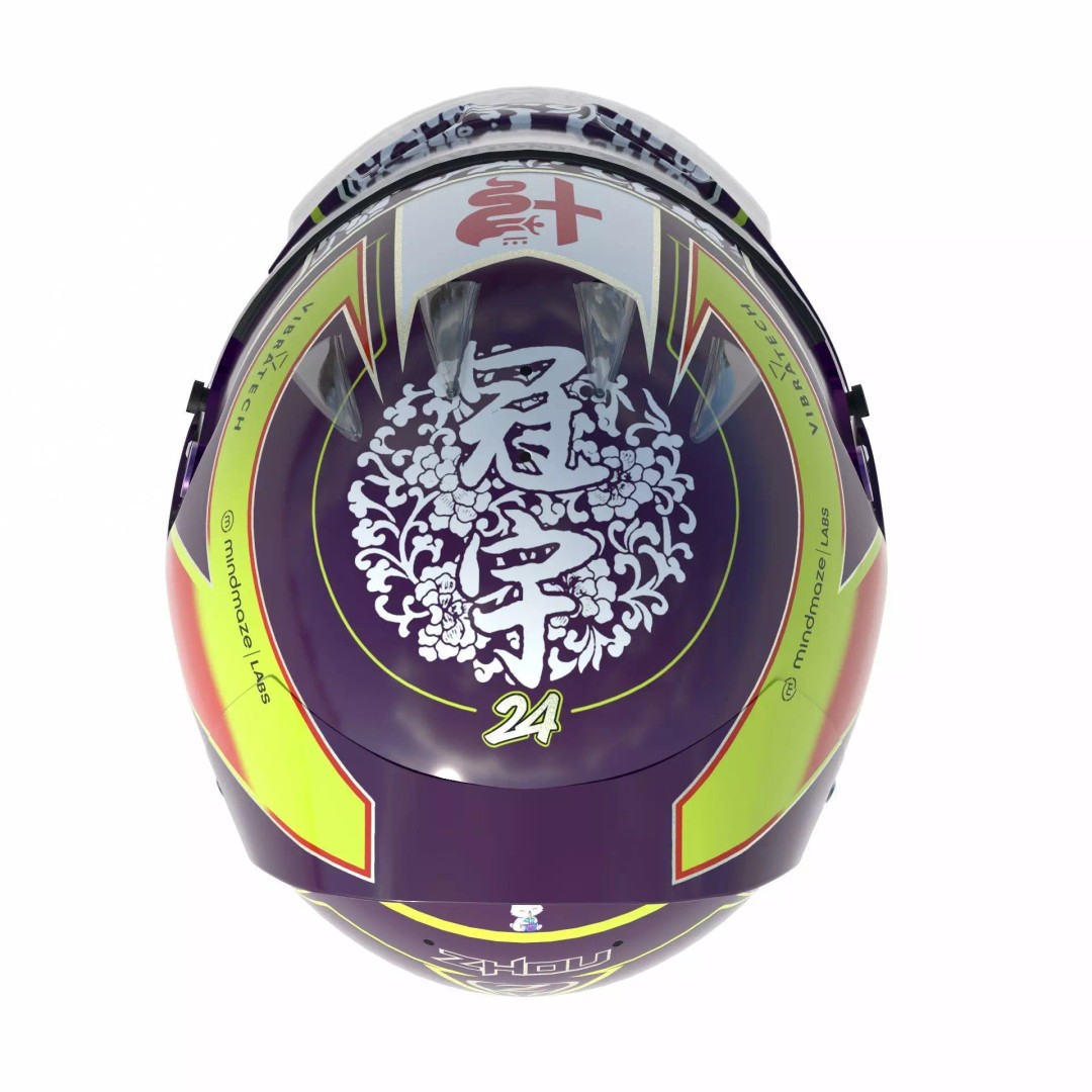 Alfa Romeo Helmets 3D Model – High Detail PBR Game Asset, FBX, OBJ - View 30