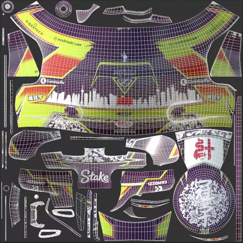 Alfa Romeo Helmets 3D Model – High Detail PBR Game Asset, FBX, OBJ - View 36