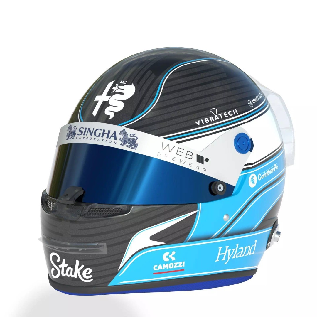 Alfa Romeo Helmets 3D Model – High Detail PBR Game Asset, FBX, OBJ - View 4