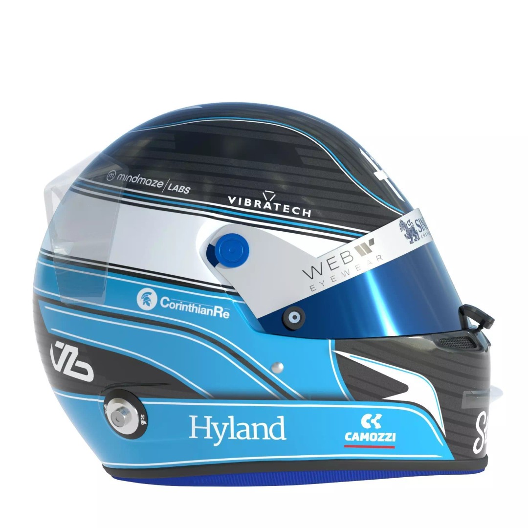 Alfa Romeo Helmets 3D Model – High Detail PBR Game Asset, FBX, OBJ - View 9