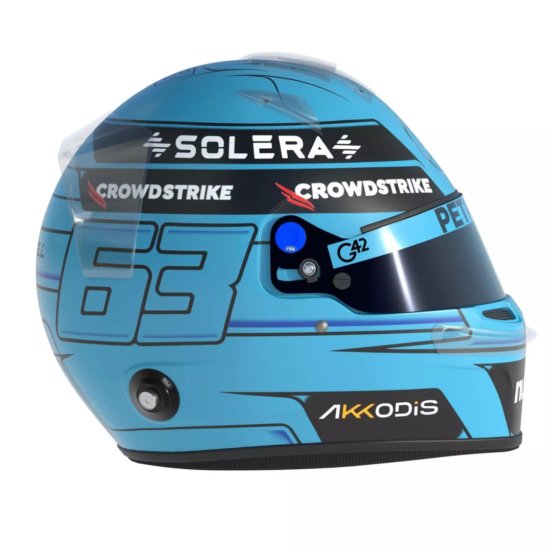 George Russell Helmet 3D Model – High Detail Racing Asset, FBX - View 9