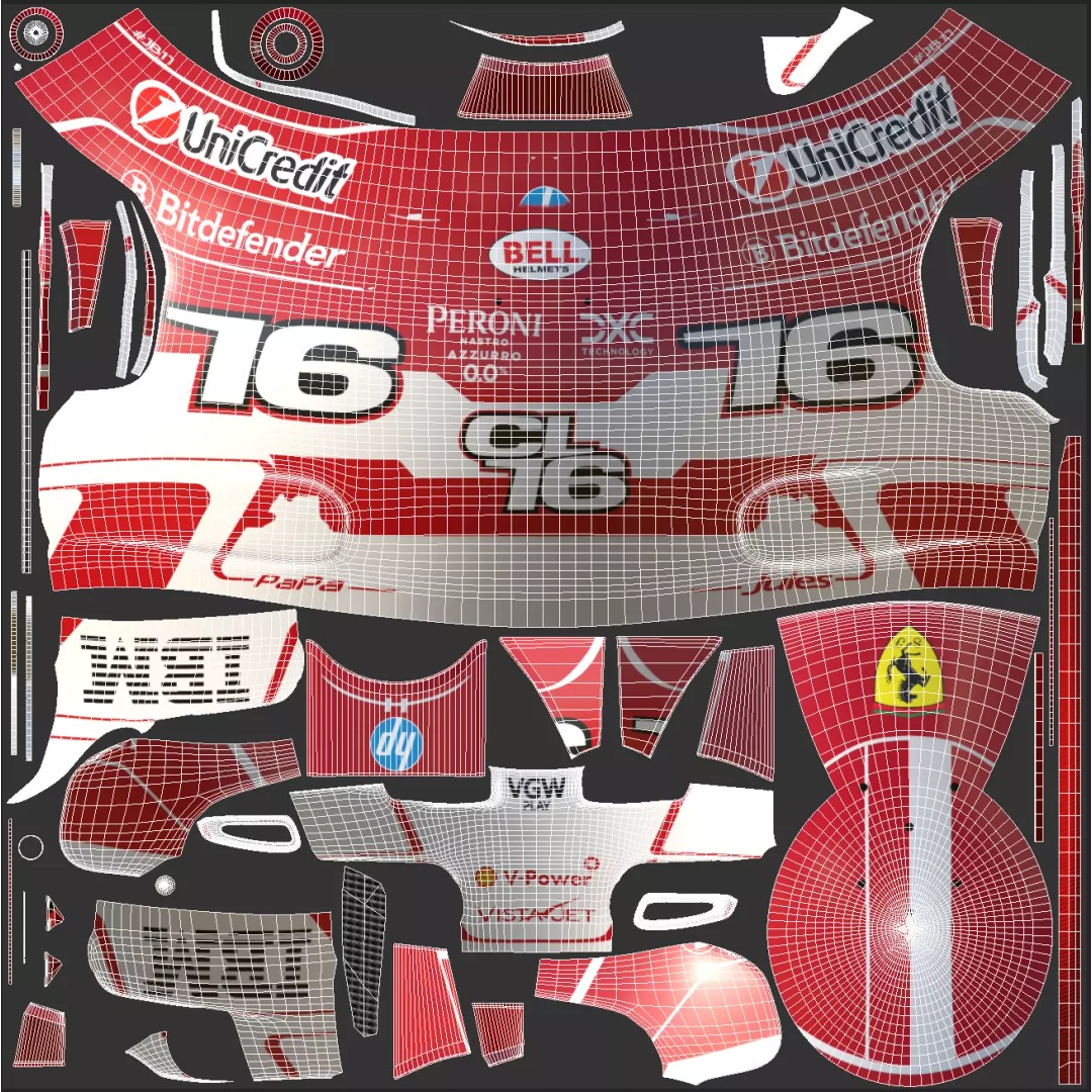 Ferrari Helmet 3D Model – High Detail PBR Asset, FBX, OBJ - View 18