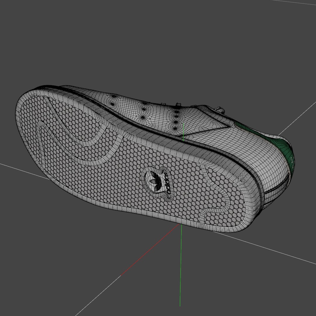 Adidas Stan Smith Sneakers 3D Model – Rigged PBR Asset, Blender, FBX, OBJ - View 15